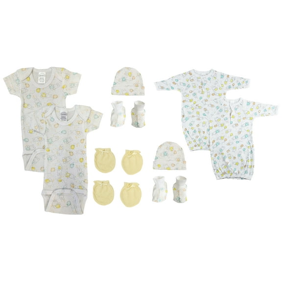 Unisex Newborn Baby 10 Pc Layette Sets
