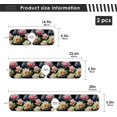 thumbnail image 3 of Water Lily Colorful Sink Splash Guard for Faucet 2 Packs Faucet Absorbent Mats, Lotus Flower Colorful Faucet Handle Drip Catcher Quickly Drying Mat for Kitchen Counter Bathroom, 14.9"x5.5", 3 of 7