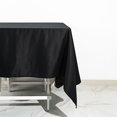 thumbnail image 3 of BalsaCircle 70" x 70" Black Cotton Square Tablecloth Reception Catering Dining Table Linens, 3 of 7
