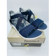 BEARPAW Women's Rae Slip On Sandals Navy US 6M
