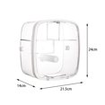 thumbnail image 3 of Clear Tissue Dispenser Box Cleansing Towel Storage Rack for Bathroom Tissue Dispenser Box Kitchen Dining, 3 of 9