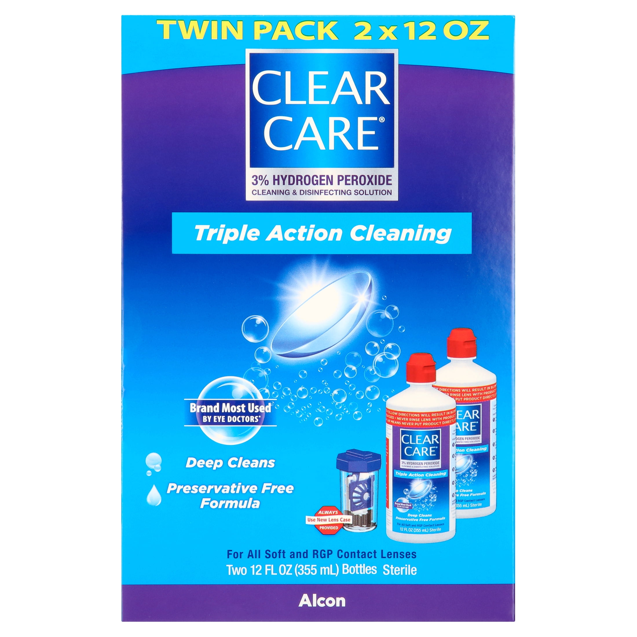 Clear Care Contact Lens Cleaning Solution for Daily Contact Lens