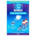 thumbnail image 3 of (4 pack) Clear Care Contact Lens Cleaning Solution for Daily Contact Lens Cleaning, Twin Pack, 3 of 14
