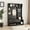 Black + MDF+MetMetal, variant on Multi-Functional Hall Tree with Removable Bench, Coat Rack, Storage & Pegboard - Entryway Organizer in Brown
