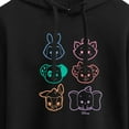 thumbnail image 3 of Disney Classics - Stacked Outline Faces - Juniors Cropped Pullover Hoodie, 3 of 5