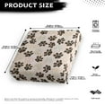 thumbnail image 4 of ZUXONGSY Dog Paw Couch Cushion Covers Sofa Seat Cushion Slipcovers Individual Couch Cushion Covers Elastic Separate Sofa Slipcover Wrinkle Resistant Gifts for Friends 25x27.5x9 in, 4 of 5