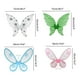 thumbnail image 5 of Ala de hada para niñas, ala de hada y mariposa con corona de princesa, varita mágica, disfraz para disfraces de hadas, recuerdo de fiesta de princesa, 5 of 7