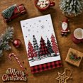 thumbnail image 4 of Sm:)e Black Red Buffalo Plaid Snowman Xmas Trees Christmas Kitchen Dish Towels 18 x 26 Inch Set of 4, 4 of 7