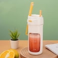 thumbnail image 2 of Licuadora portátil de 500 ml, exprimidor eléctrico, mezclador de frutas, mini licuadora recargable por USB, exprimidor personal, 10 cuchillas, 2 of 8