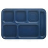 Cambro Tray School Penny-Saver 10" X 14" 6 Compartment vie Blue