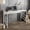 White, variant on Decorotika Tuna 47" Computer Desk with Bow Front, Walnut Melamine Veneer
