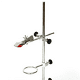 thumbnail image 5 of 2X Laboratory Grade Metalware Support Stand, Cork Lined Burette Clamp with 4 Retort Ring (2Inch,3Inch Dia),2*test tube holder 4*retort ring 2*clam,black & silver, 5 of 7