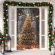 thumbnail image 4 of Linnome Santa Claus Pattern Christmas Door Cover 35x71 Inches, Festive Holiday Door Decoration for Home and Parties, 4 of 6