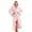 Pink, variant on Women's Fuzzy Ruffle Robe Soft Fleece Shawl Collar Kimono Bath Robe Winter Plush Warm Lounge Housecoat with Pockets