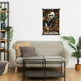 thumbnail image 5 of Michael Myers Halloween Poster Black Plastic Shaft Hanging Posters Wall Hanging Art Painting Decor For Bedroom Home Living Room 16"X24", 5 of 7