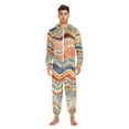 thumbnail image 2 of IAUYY Unisex Adult Onesie Pajamas Ultra-Soft Crystal-Soft Fabric, Halloween Adult Onesie Pajamas Adults,With a Zipper Plus Size Onesie Pajamas, Earth Tones, 2 of 7