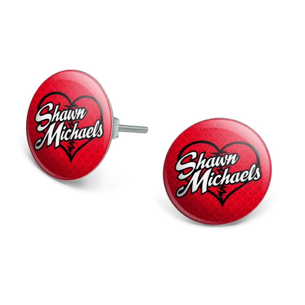 Graphics And More Wwe Shawn Michaels Hbk Novelty Silver Plated Stud Earrings Walmart Com Walmart Com