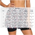 thumbnail image 3 of Mifsaly Womens Athletic Shorts with Liner 2 in 1 Tie-Dye Print Double Layer Running Shorts High Waisted Workout Gym Yoga Biker Shorts Black,XXL, 3 of 7