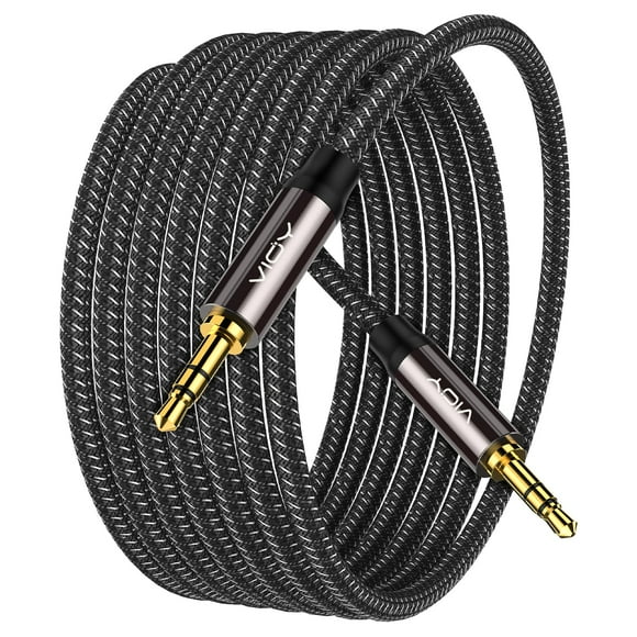 Cable auxiliar VIOY, carcasa de cobre, sonido Hi-Fi, 3,5 mm, macho a macho, 15 m