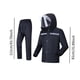 thumbnail image 3 of Traje de lluvia con capucha desmontable para hombre y mujer, impermeable, de cuerpo entero, con cubierta facial. XXXL, 3 of 9
