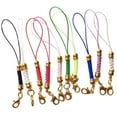 thumbnail image 1 of TISHITA 10 Pcs Sangle de Téléphone Colorée Cordon Lariat avec Fermoir Mousqueton Embouts Dorés, 1 of 8