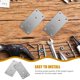 thumbnail image 3 of AURARMLET 6Ud Placas Metálicas Para Refuerzo Y Reparación De Muebles De Madera Color Plata, 3 of 7
