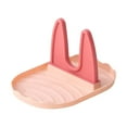 thumbnail image 1 of pitrice Pot Lid Holder Plastic Countertop Cookware Spatula Rack Detachable Storage Kitchenware Counter Rest Organizer Accessory Pink Orange, 1 of 8