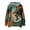 Green, variant on Fall Sweatshirts for Women Hooded Pocket Long Sleeved Print Loose Off Shoulder Sweatshirt S-5XL Orange XXL