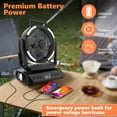 thumbnail image 3 of ASTRAEA Portable Camping Fan with Light, 20000mAh Rechargeable Battery Powered Tent Fan, 9 Speed Strong Airflow for Outdoor Camping Travel, Black, 3 of 10