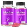 thumbnail image 3 of Gomitas de biotina de 10&nbsp;000 mcg por raci&oacute;n | Gomitas vitam&iacute;nicas para cabello, piel y u&ntilde;as saludables para mujeres y hombres | Suplemento masticable, 3 of 6