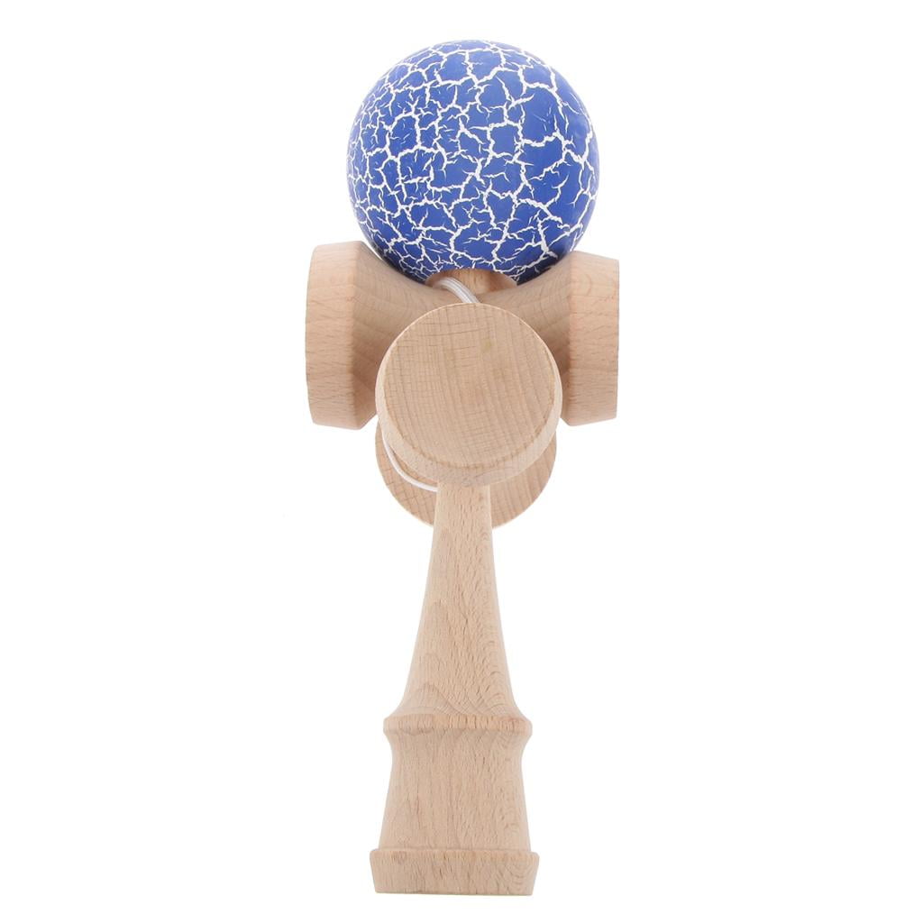 Wood Crackle Kendama Ball Education Traditional Balance Hand-eye Game Kid Toy 