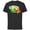 Black, variant on Marvel Avengers Vision Solar Gem Rainbow Comic Retro - Short Sleeve Cotton T-Shirt for Adults - Customized-Athletic Heather