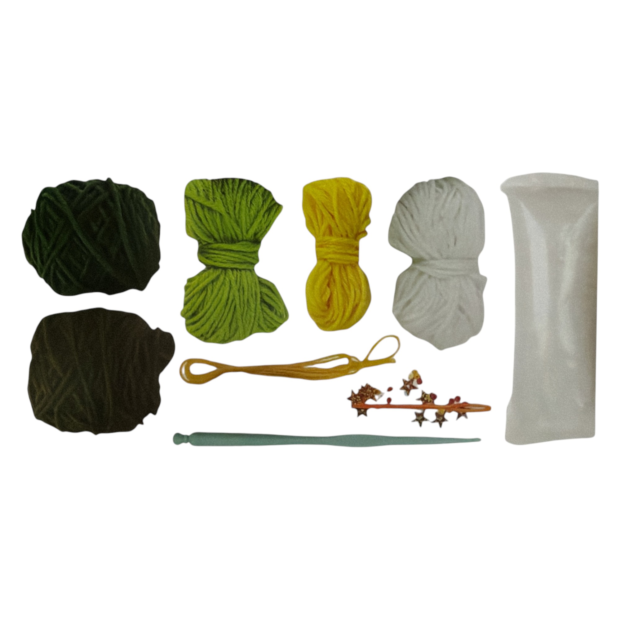 Christmas Tree Crochet Kit – DIY Holiday Craft Set with Yarn & Tools