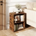 thumbnail image 2 of Costway 2-Cube Bookcase with 5-Position Adjustable Shelf, Anti-Toppling Kits for Study Rustic Brown, 2 of 10
