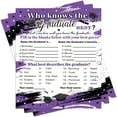 thumbnail image 1 of 50 Pcs Graduation Party Decorations 2022 Who Knows The Graduate Best Game Cards Congrats Grad Graduation Party Decor Par, 1 of 7