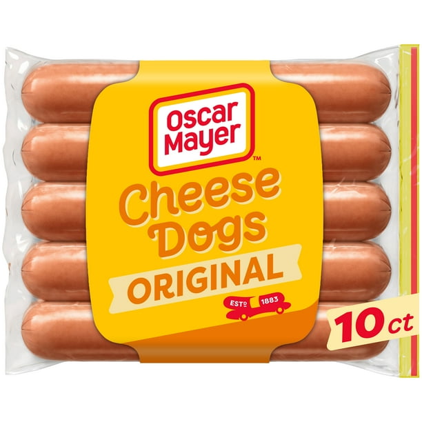 Oscar Mayer Uncured Cheese Hot Dogs, 10 ct. Pack