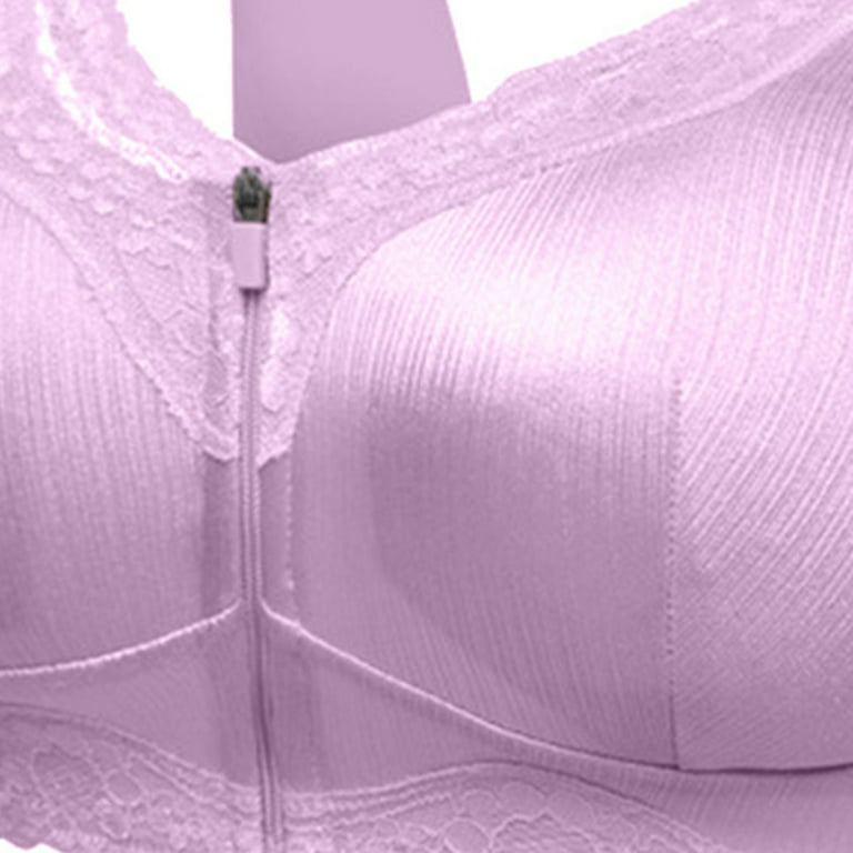 Biplut Women Padded Wireless Lace Bra Seamless Breathable Soft
