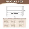 thumbnail image 2 of 8Pcs 1-1/8" Metal Slider Buckles, Flat Tri-Glide Button Fasteners, Silver, 2 of 6