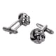 thumbnail image 2 of Gemelos de nudo de moda de 2 piezas y Diseño de nudo clásico Brazalete de joyería de aleación Negro Hugo Gemelos Nudo, 2 of 4