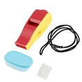 thumbnail image 2 of Sifflet de Soccer, Sifflet d'Arbitre ABS Résine Portable Réglable Nylon Lanière 1000-4000Hz Audio pour Arbitres Jaune Rougeâtre, 2 of 8