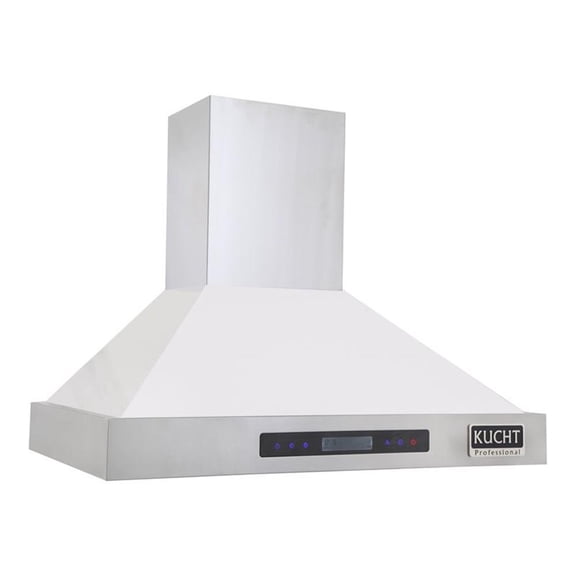 Kucht Professional 30" Stainless Steel Wall Mounted Range Hood in White