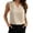 Beige, variant on Wang6 Womens Satin Plus Size Tank Tops Elegant Sleeveless V Neck T Shirts Summer Solid Loose Fit Shirts Tops Beige XXL