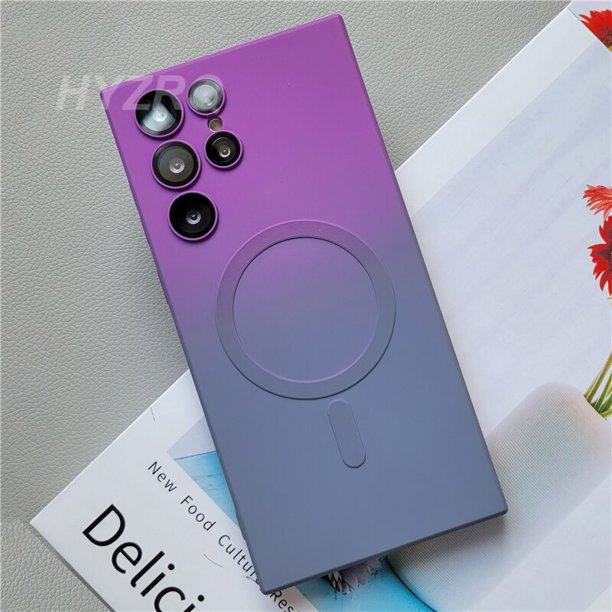 Funda de silicona de Color degradado de lujo para Samsung Galaxy S22 S23 Ultra Plus, funda a prueba de golpes con carga inalámbrica xuanjing unisex