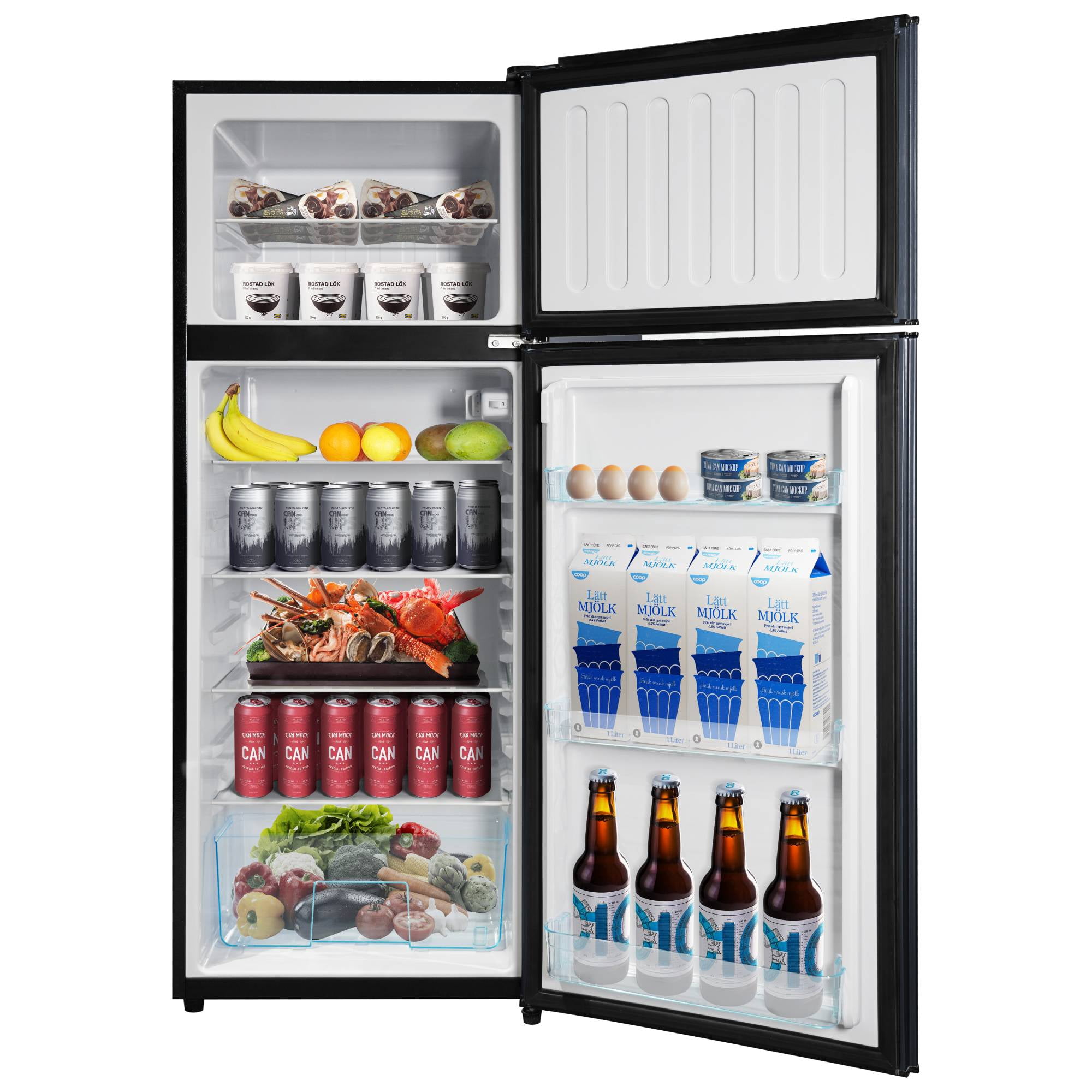 8.5 Cu.ft Refrigerator/Freezer Combo Large Capacity 2 Door Fridge Adjustable Thermostat Refrigerator for Apartment, Office, Kitchen