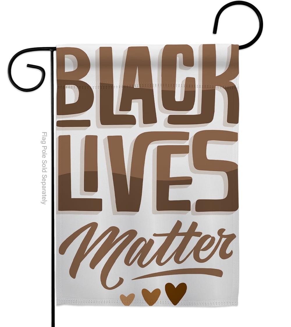 Black Lives Matter Flag Love Blm Inspirational Support Impressions Decorative Vertical 13 X 18 5 Double Sided Garden Flag Walmart Com Walmart Com