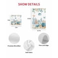 thumbnail image 7 of Teal Blue Coastal Kitchen Dish Towels for Drying Dishes Set of 4, Summer Beach Starfish Shell Coral Nautical Waffle Weave Microfiber Hand Tea Bathroom Towels Quick Dry & Absorbent Towel 12x12, 7 of 7