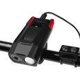 thumbnail image 1 of Juego de luces delanteras de inducción para bicicleta de 4000 mAh, recargables por USB, inteligentes, con bocina, LED de 800 lúmenes, linterna para ciclismo, color rojo, 1 of 5