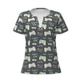 thumbnail image 2 of Uemuo Gamers Drawing Women's Deep V-Neck Low Cut Tops - Casual Loose Fit with Stainless Steel Loop, Soft, Breathable, Perfect for Office, Travel, and Daily Wear-Medium, 2 of 5