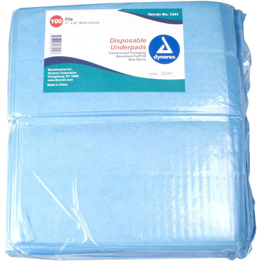 Dynarex CHUX Disposable Underpads, 100 count