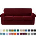 thumbnail image 1 of CHUN YI Sofa Cover with Separate Cushion Slipcover Stretch Checks, 1 of 7